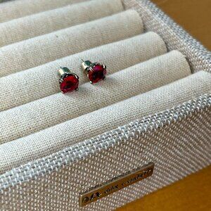 Chloe + Isabel - Round Ruby Stud Earrings